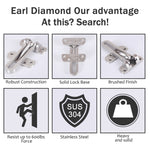 Stainless Steel Heavy Duty Solid Swing Bar Lock - Earl Diamond